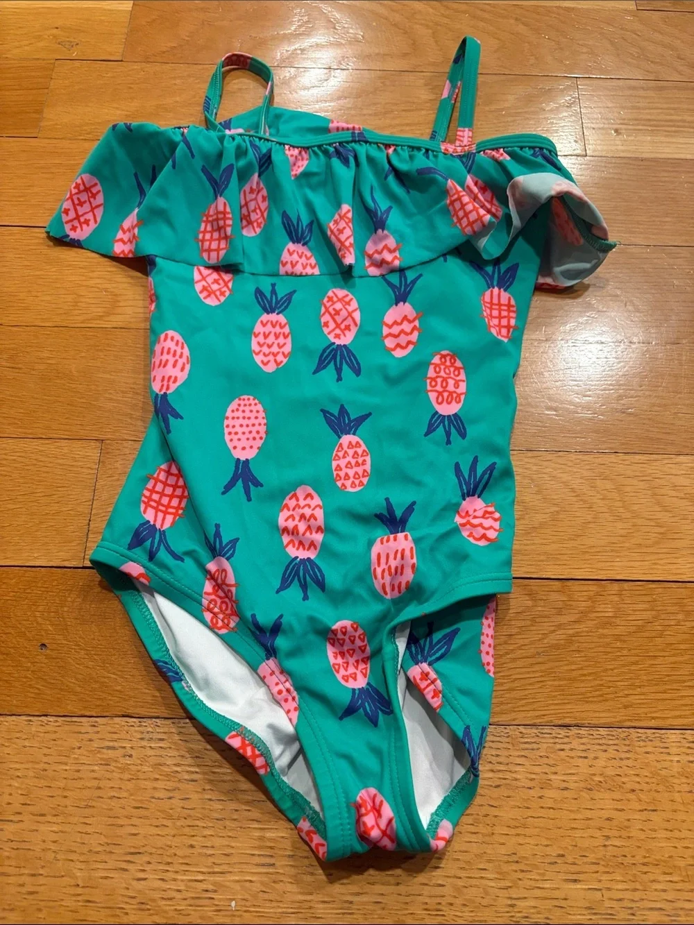 Hanna AnderssonOne-Piece Swimsuit with Pink Pineapple Print